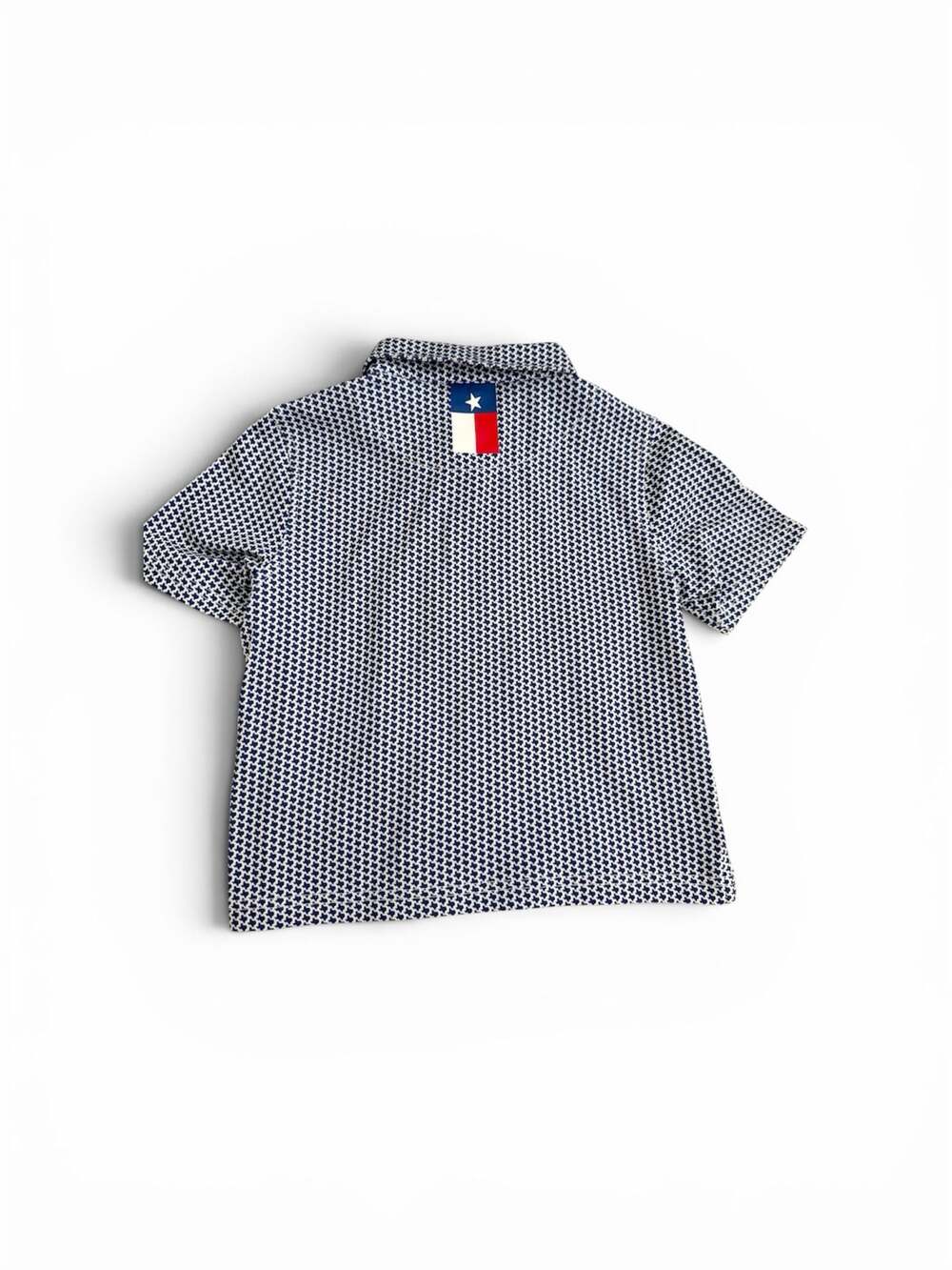 Rhoback Dont Mess with Texas The Lone Star Pattern Performance Polo Boys Sz 4T